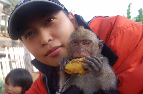 baby monkey when I visited Indonesia