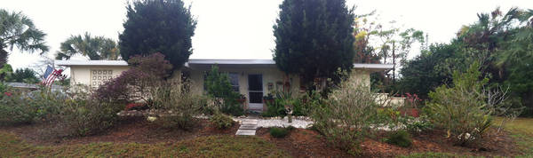 Panorama of front yard